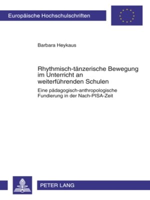 cover image of Rhythmisch-taenzerische Bewegung im Unterricht an weiterfuehrenden Schulen